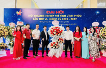 Sáng 29/4, Hội DNT tỉnh Quảng Ninh tham dự Đại Hội Doanh nghiệp trẻ tỉnh Vĩnh Phúc lần thứ VI, nhiệm kỳ 2022-2027